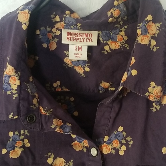 MOSSIMO floral print button down top - Picture 5 of 5